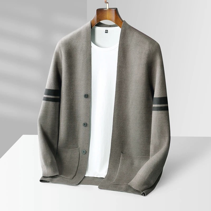 Merino Button Cardigan - Refined Layering Knit