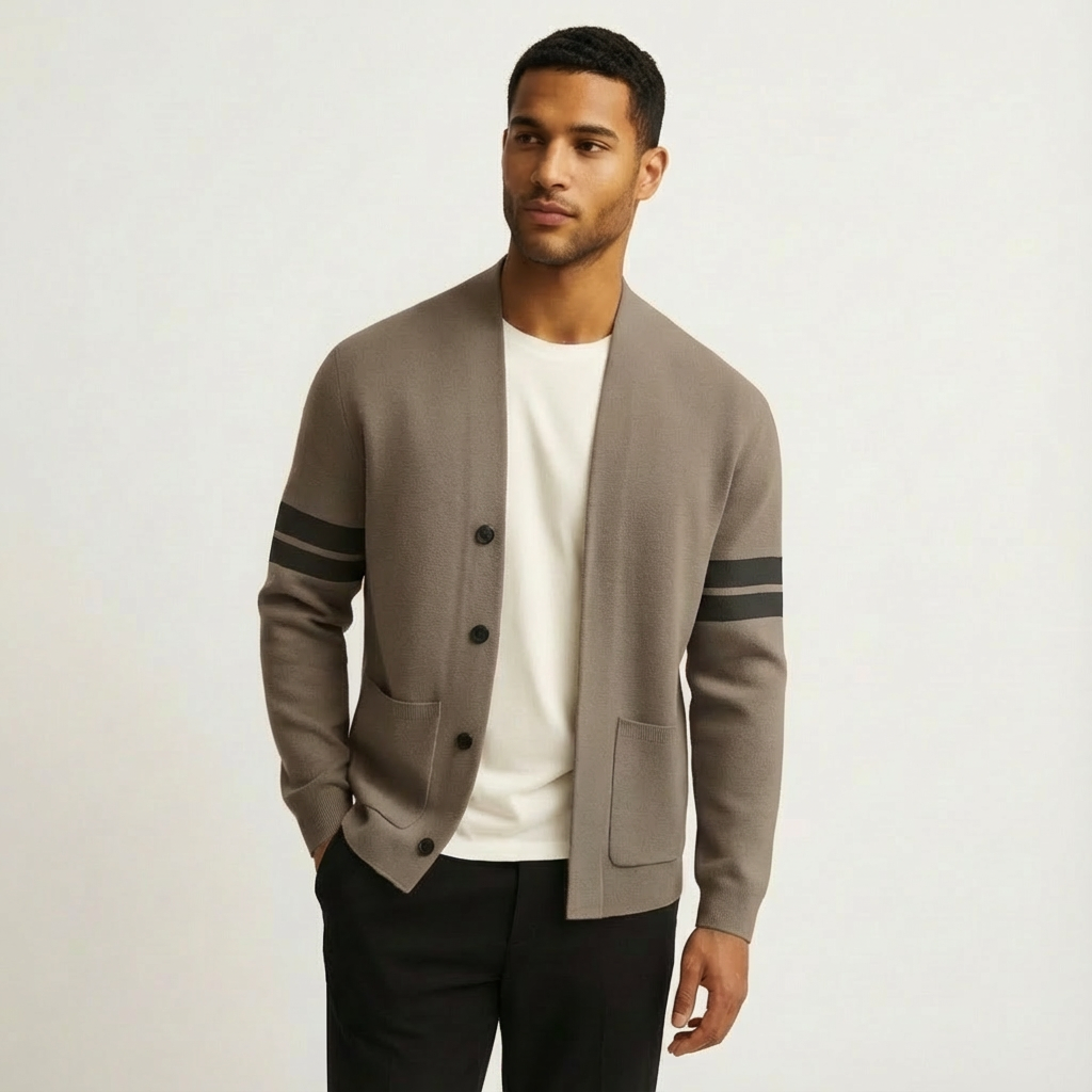 Merino Button Cardigan - Refined Layering Knit