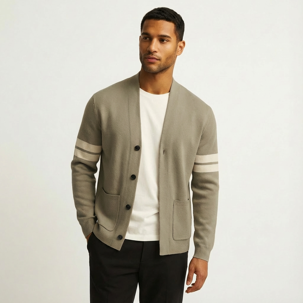 Merino Button Cardigan - Refined Layering Knit