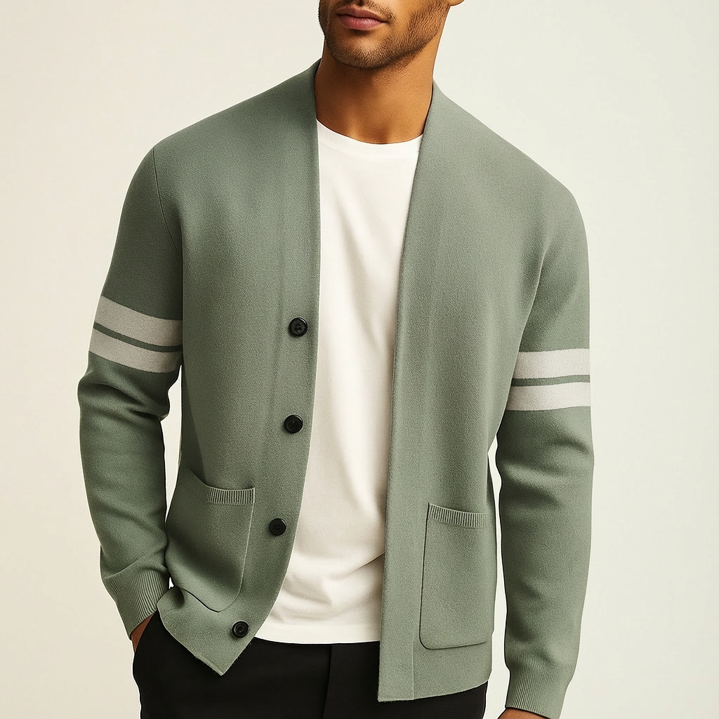 Merino Button Cardigan - Refined Layering Knit