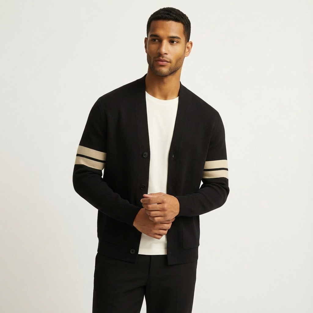 Merino Button Cardigan - Refined Layering Knit