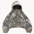 Oversized Camouflage Hoodie - Relaxed Streetwear Fit Oversized Utility Hoodie for Everyday Casual Layering