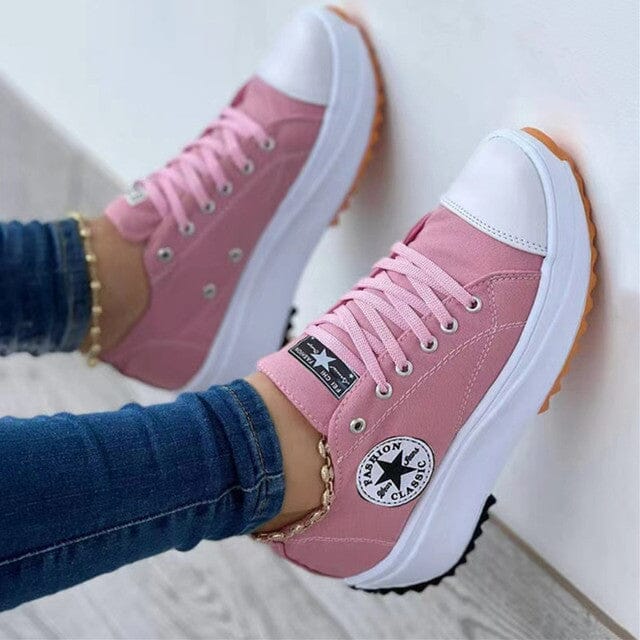 Chunky Lace-Up Trainers - Low-Top Casual Everyday Support