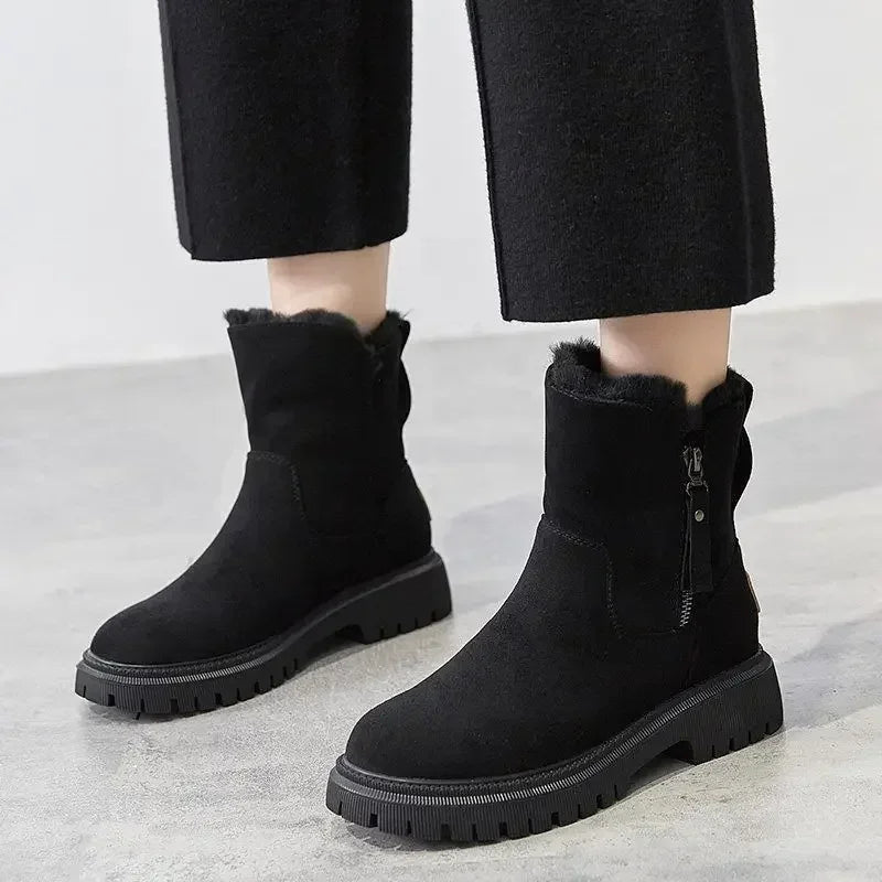 Haisley | Women's Fleece Lined Winter Boots – Warm & Cosy Snow Shoes