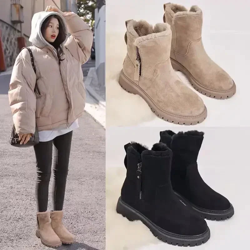 Haisley | Women's Fleece Lined Winter Boots – Warm & Cosy Snow Shoes