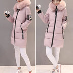 Emilia | Women's Embellished Winter Jacket – Statement Collar Coat