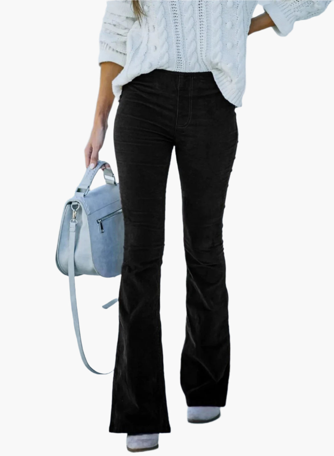 Phoebe | Women's High Waist Flare Trousers – Stylish Bell-Bottoms