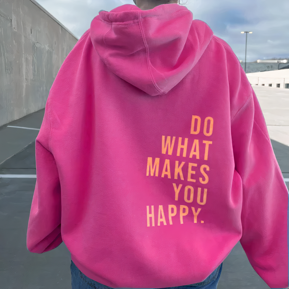 Ellie | Women's Slogan Hoodie – Casual Motivational Text Print