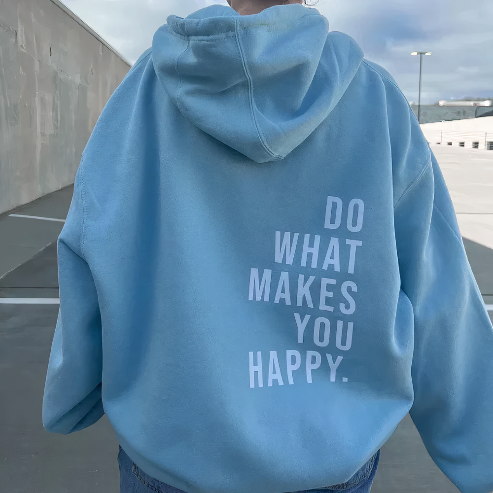 Ellie | Women's Slogan Hoodie – Casual Motivational Text Print