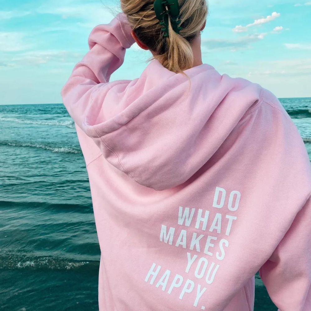 Ellie | Women's Slogan Hoodie – Casual Motivational Text Print
