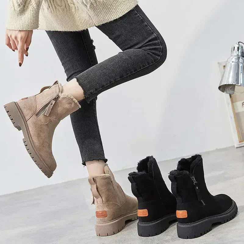 Haisley | Women's Fleece Lined Winter Boots – Warm & Cosy Snow Shoes