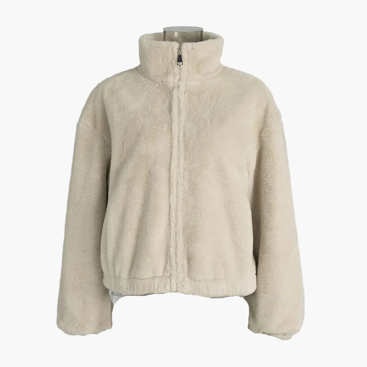 Ruby | Women's Teddy Fur Bomber Jacket – Stylish Winter Coat