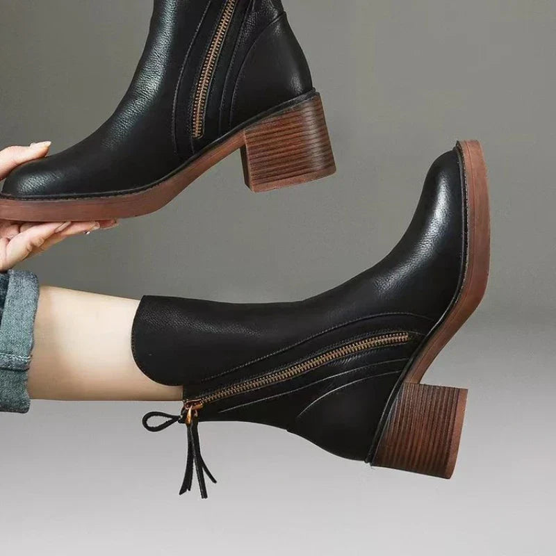 Charlotte | Women's Heeled Ankle Boots – Elegant Office & Everyday Comfort