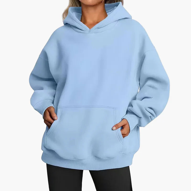 Lucy | Women's Oversized Hoodie – Basic Plain Sweatshirt
