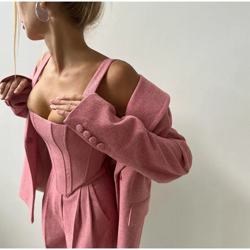 Timeless 3-Piece Suit – Elegant Tailored Set