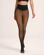 Transparent Warm Fleece Leggings