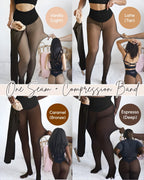Transparent Warm Fleece Leggings