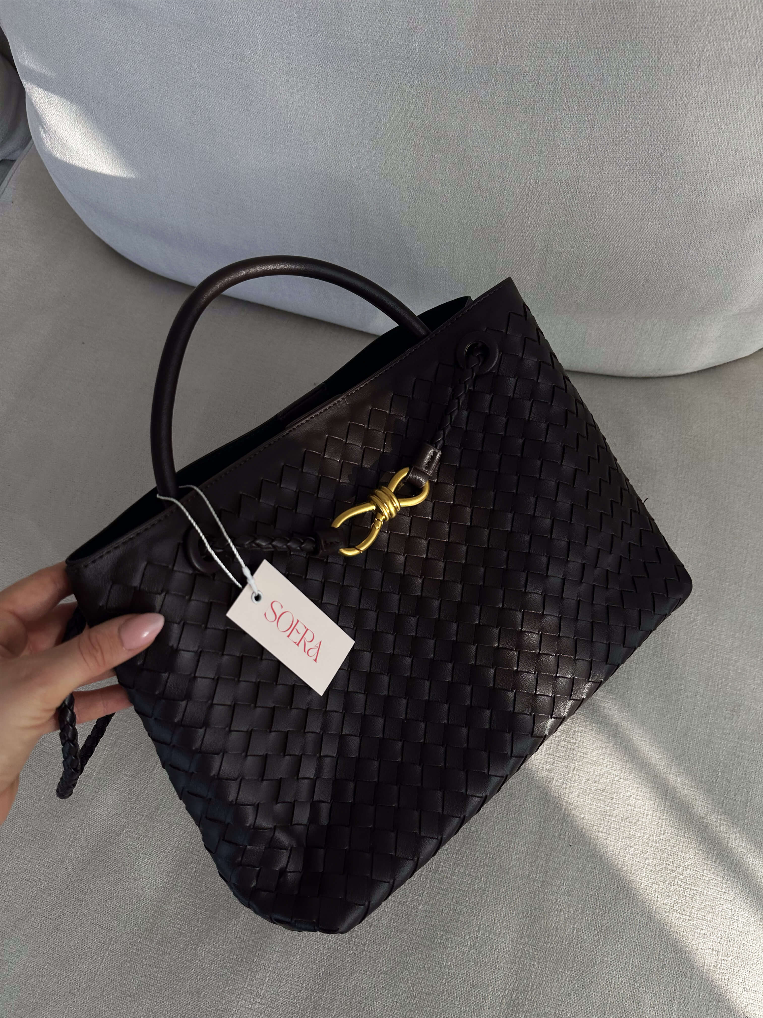 Lucia Elegant Woven Bag – Chic Handbag