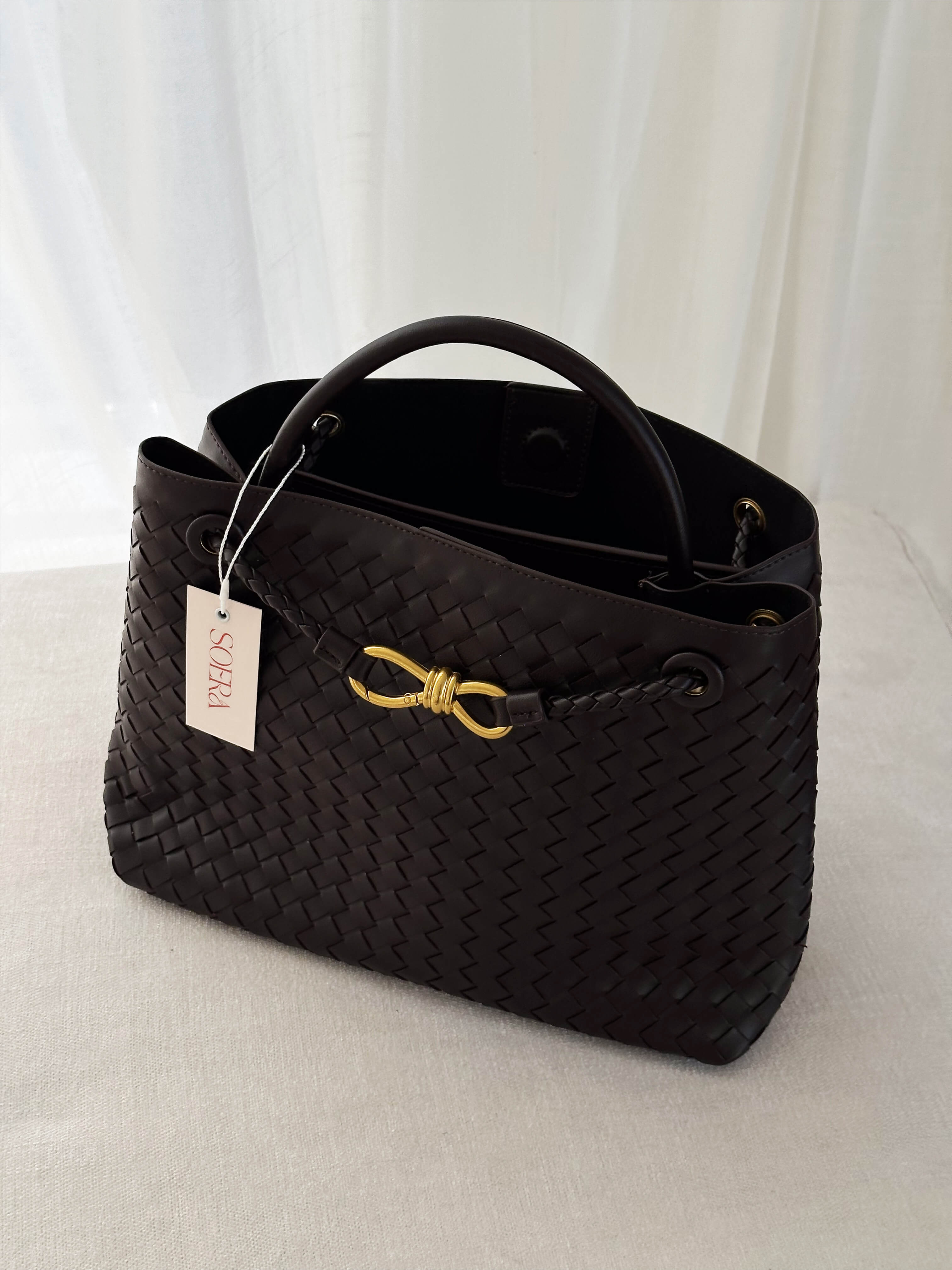 Lucia Elegant Woven Bag – Chic Handbag