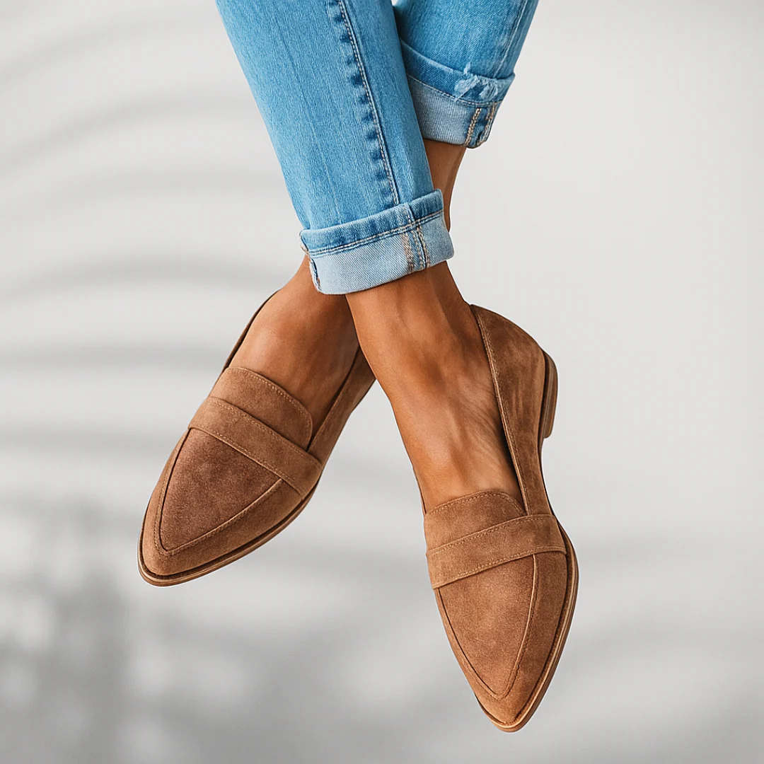 Spring Loafers - Smart Casual Slip-On Loafers with Cushioned Comfort for Everyday City and Office Wear