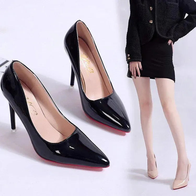 Stiletto Heel Pumps - Pointed Toe Court Heels for Occasion Wear and Smart Casual Evening Styling