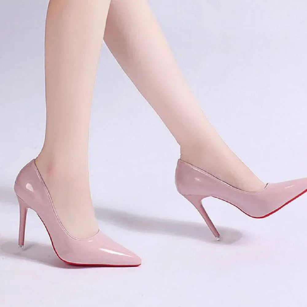 Stiletto Heel Pumps - Pointed Toe Court Heels for Occasion Wear and Smart Casual Evening Styling