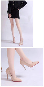 Stiletto Heel Pumps - Pointed Toe Court Heels for Occasion Wear and Smart Casual Evening Styling