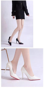 Stiletto Heel Pumps - Pointed Toe Court Heels for Occasion Wear and Smart Casual Evening Styling
