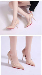 Stiletto Heel Pumps - Pointed Toe Court Heels for Occasion Wear and Smart Casual Evening Styling