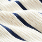 Striped Knit Polo Shirt - Lightweight Classic Summer Fit