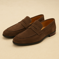 Suede Penny Loafers - Refined Smart Casual Slip-On