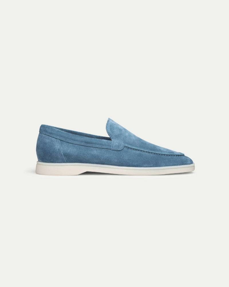 Ocean Blue Suede Loafers – Smart