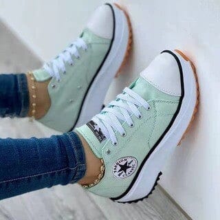 Chunky Lace-Up Trainers - Low-Top Casual Everyday Support