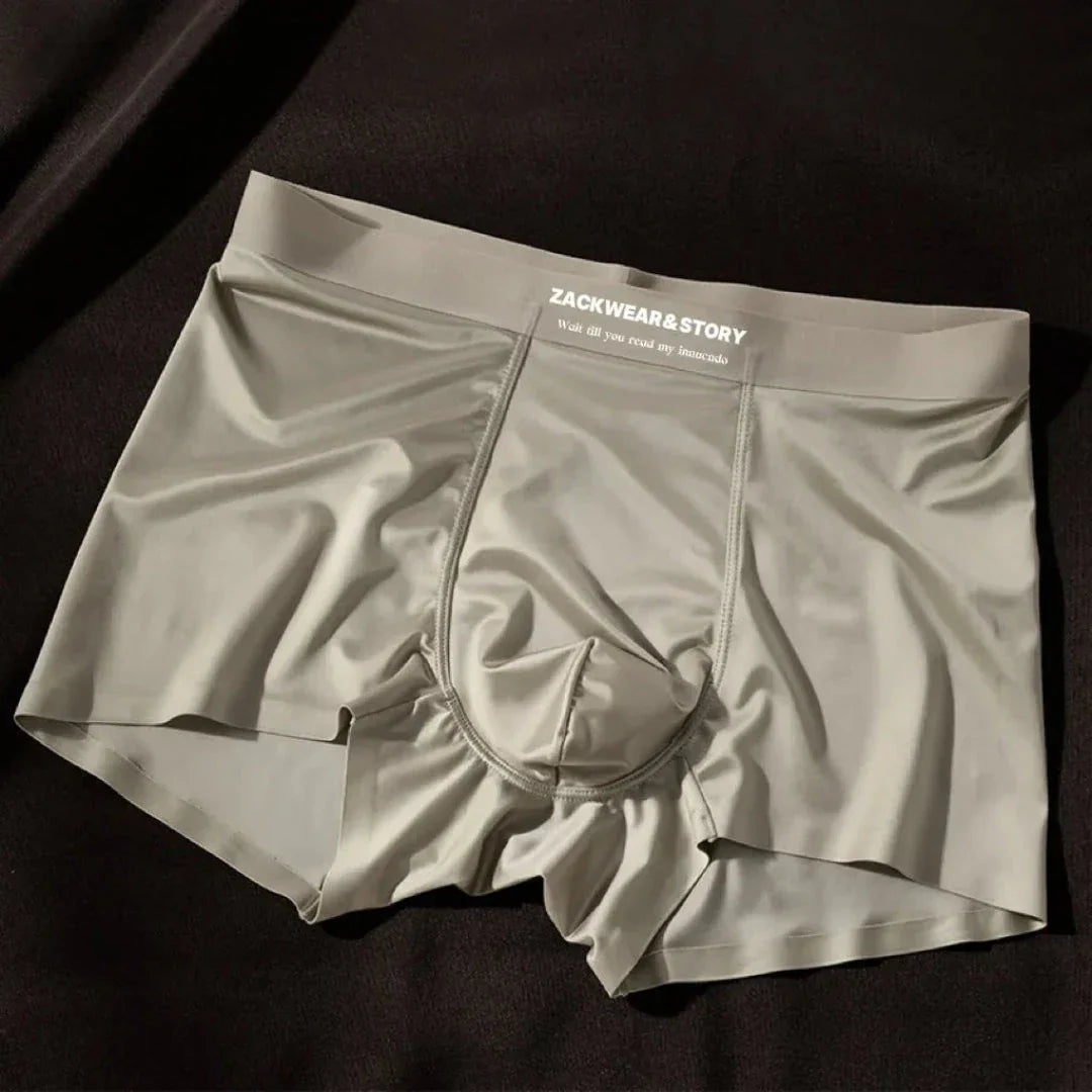 Men’s Silk Satin Boxer – Stretchy Comfortable Fit