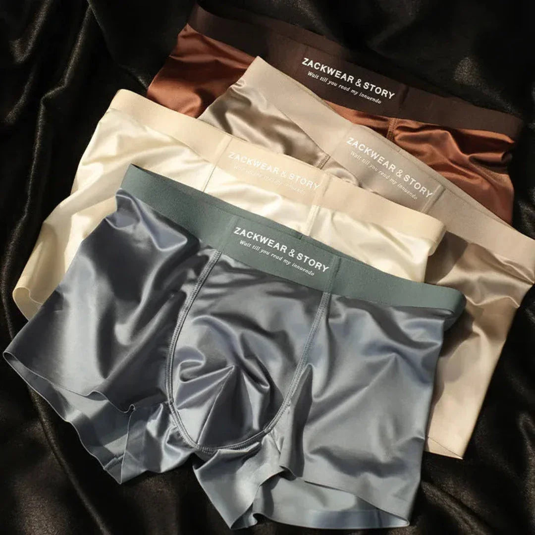 Men’s Silk Satin Boxer – Stretchy Comfortable Fit