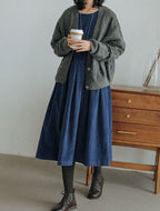 French Velvet Dress – Soft Elegant Style