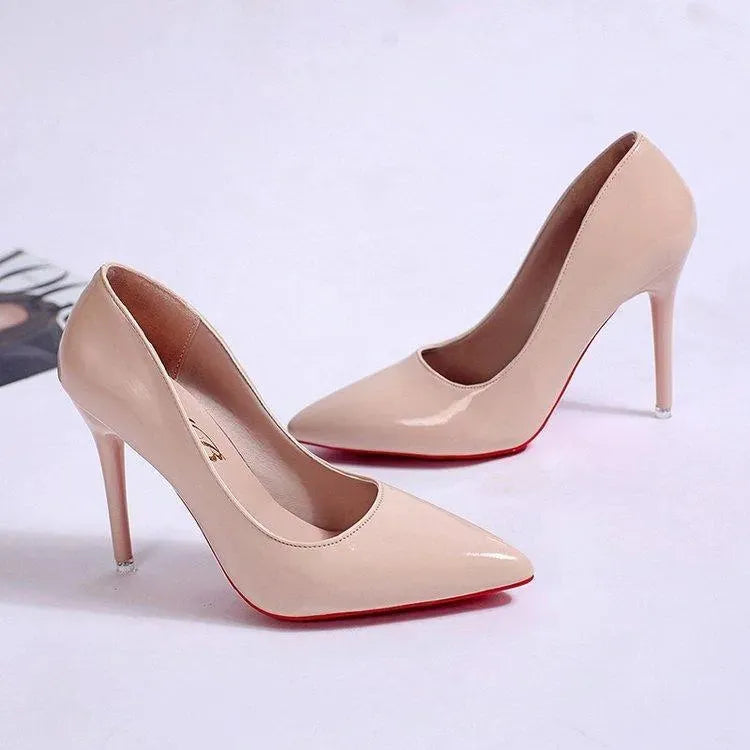 Stiletto Heel Pumps - Pointed Toe Court Heels for Occasion Wear and Smart Casual Evening Styling