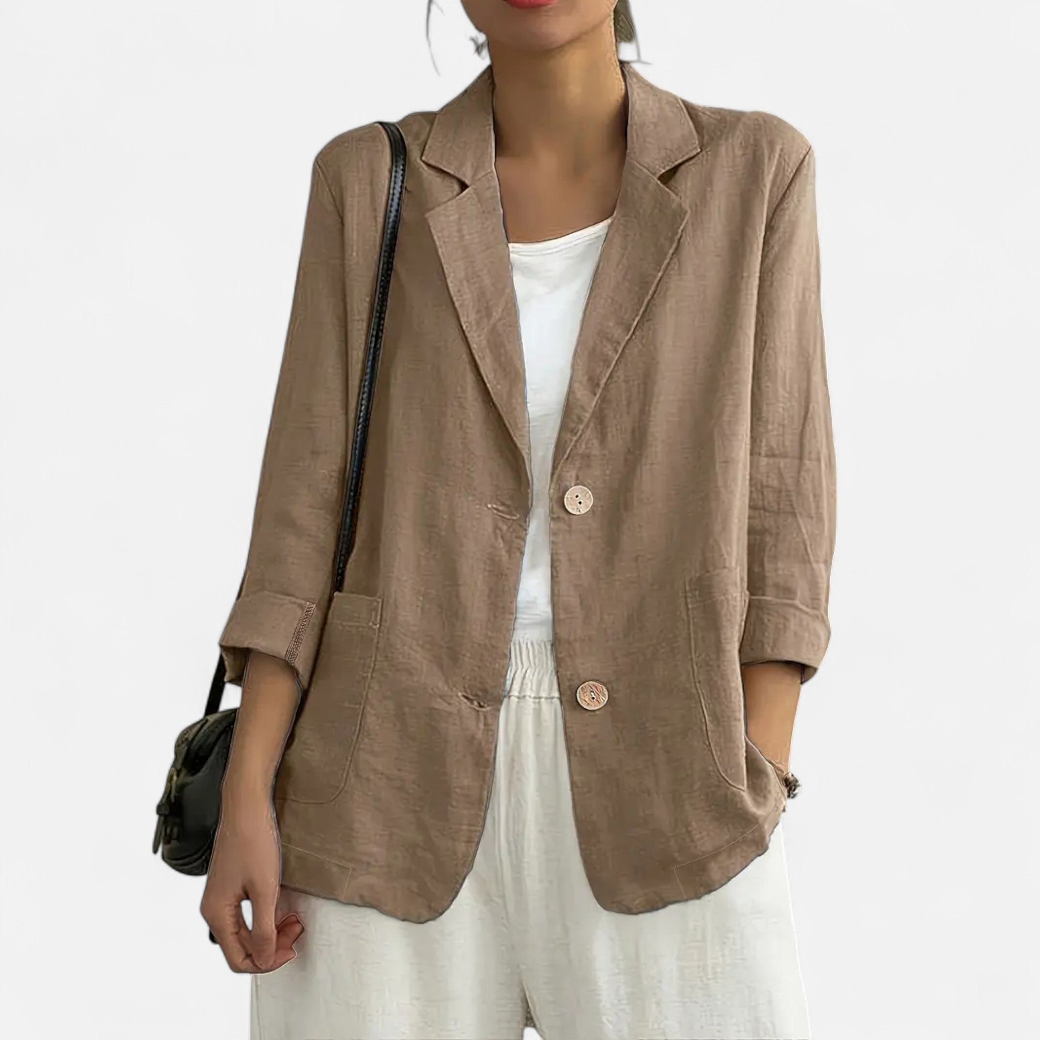 Tailored Two-Button Blazer - Structured Everyday Elegance