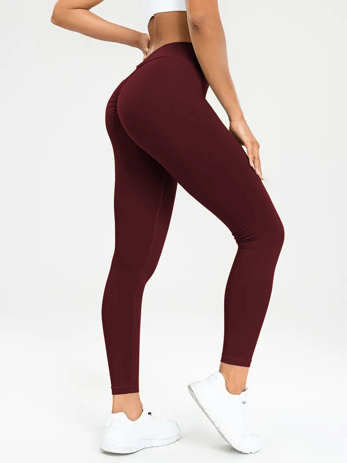 Sharon | Women's High Waisted Yoga Trousers – Elasticated Waistband
