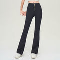 Charlotte | Women's Figure Enhancing Flared Trousers – Zip Fastening