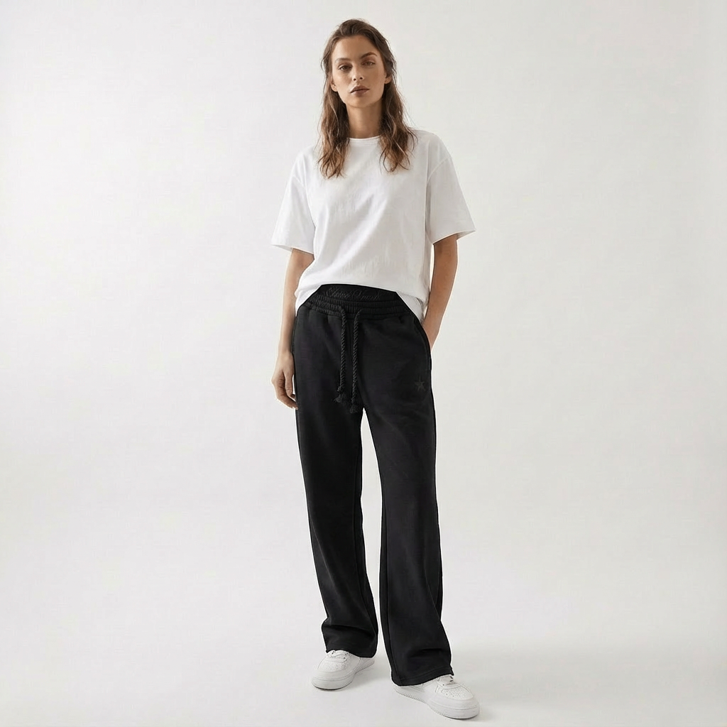 Relaxed Fit Joggers with Pockets - Baggy Silhouette Everyday Comfort