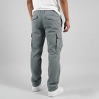 Men’s Relaxed Cargo Pants with Side Pockets Streetwear