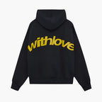 Riley | Unisex Oversized Hoodie – 'withlove' Print Urban Streetwear