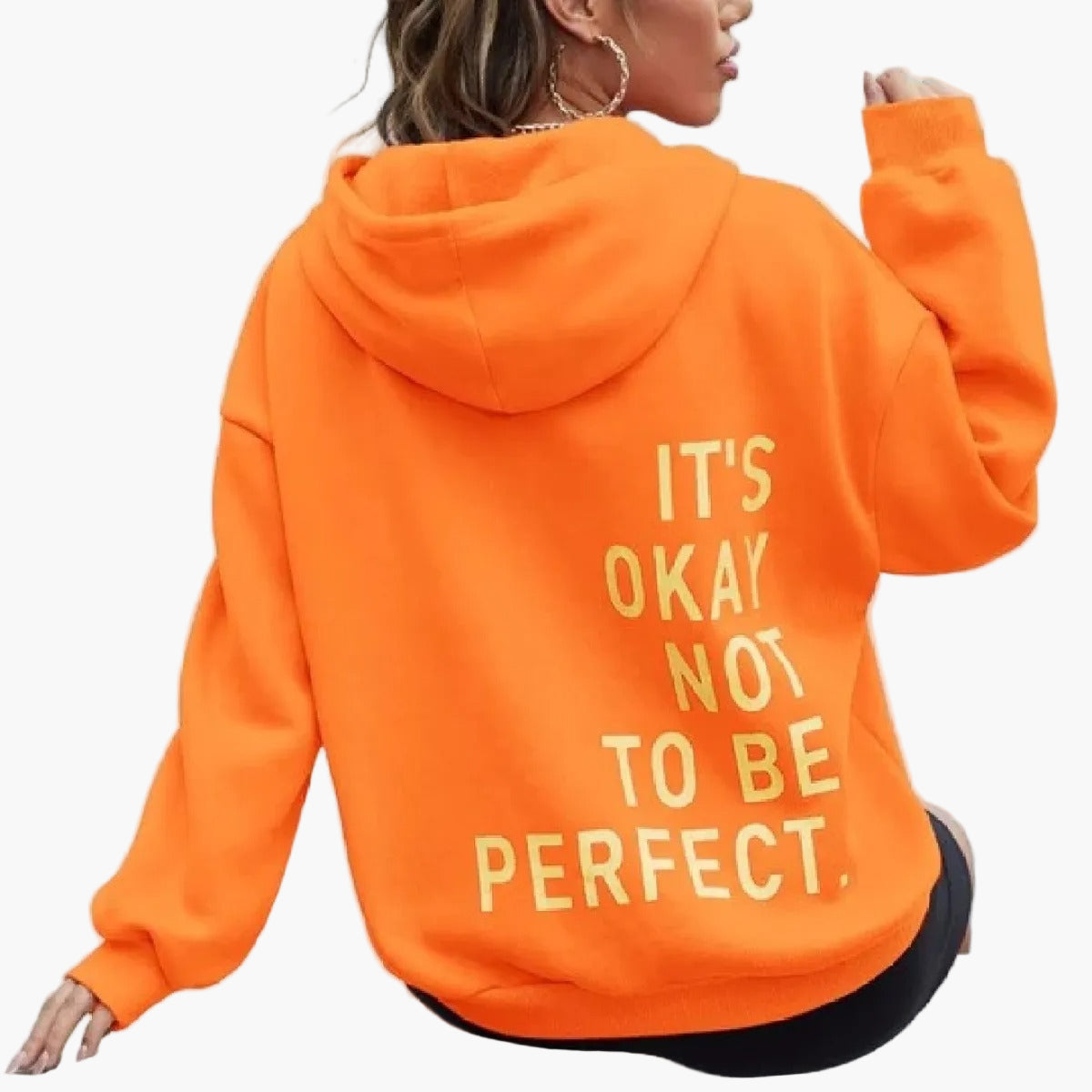 Maya | Women's Oversized Slogan Hoodie – Urban Streetwear Pullover