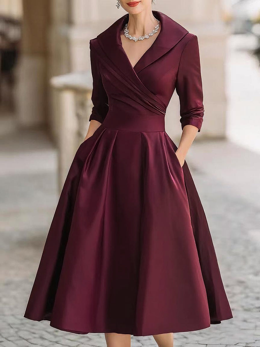 Vintage Midi Dress – Elegant Timeless Style