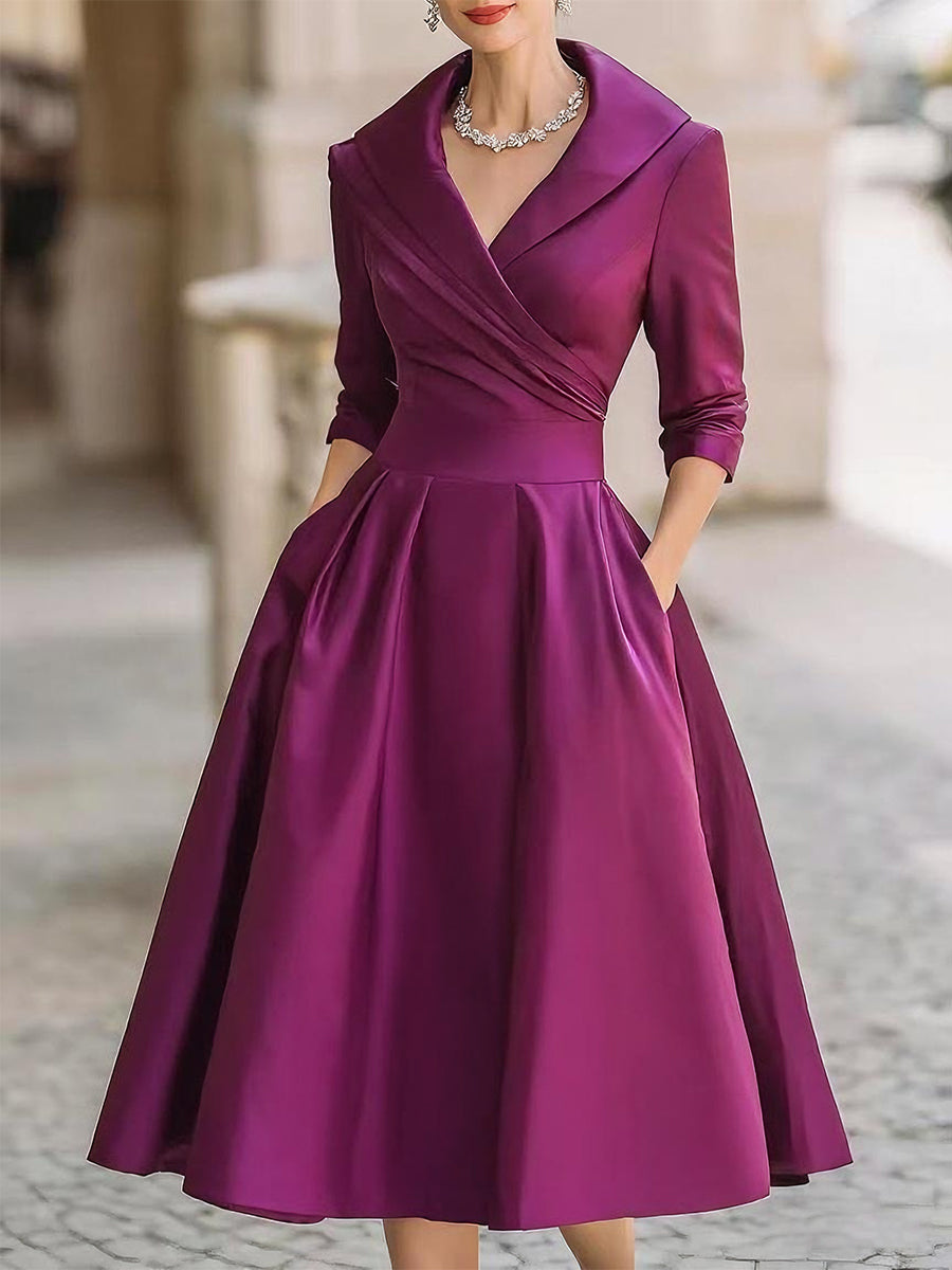 Vintage Midi Dress – Elegant Timeless Style