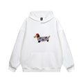 Unisex Oversized Hoodie with Dachshund Embroidery