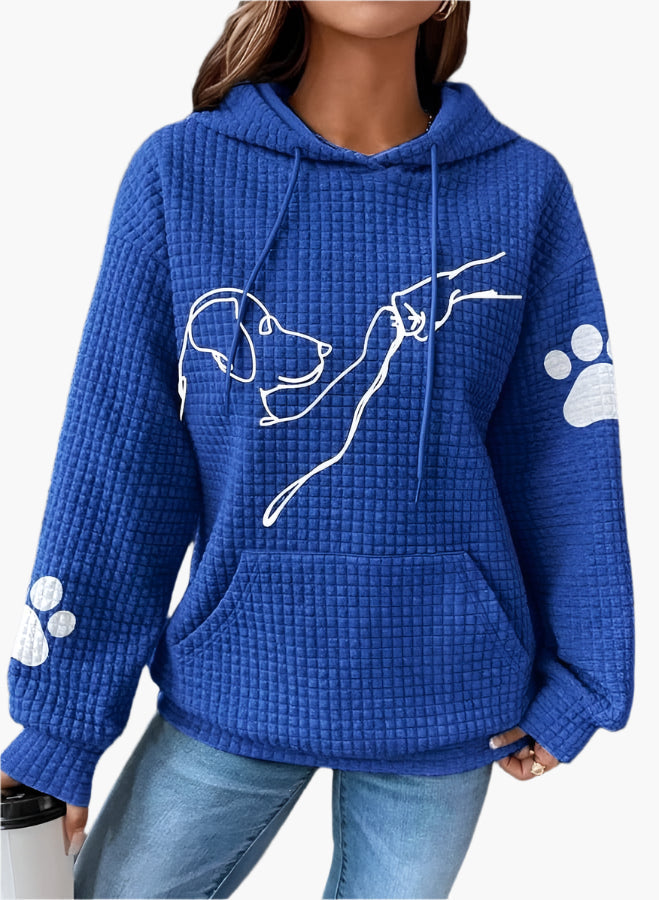 Molly | Women's Dog Print Hoodie – Cute Sweatshirt for Dog Lovers
