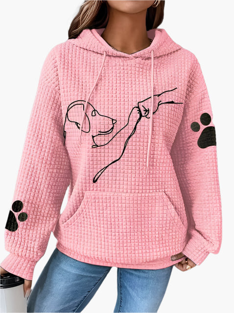 Molly | Women's Dog Print Hoodie – Cute Sweatshirt for Dog Lovers