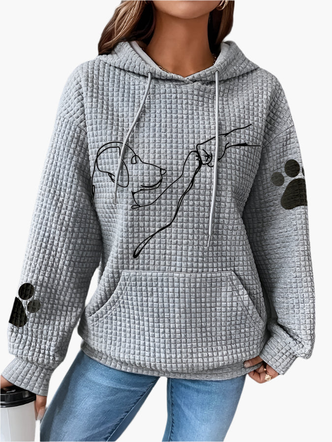 Molly | Women's Dog Print Hoodie – Cute Sweatshirt for Dog Lovers
